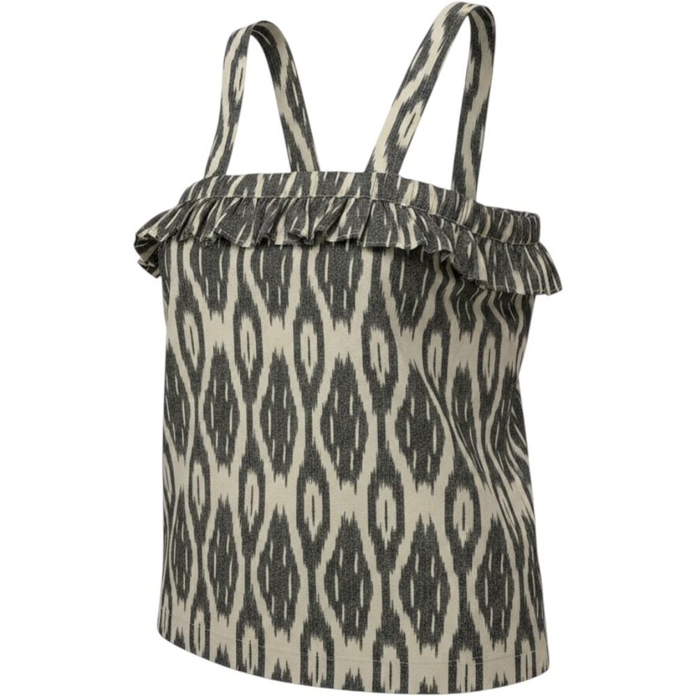 J.‎ Crew Womens Size 0 Ikat Ruffle Flounce Cotton Tank Top Blouse NWOT